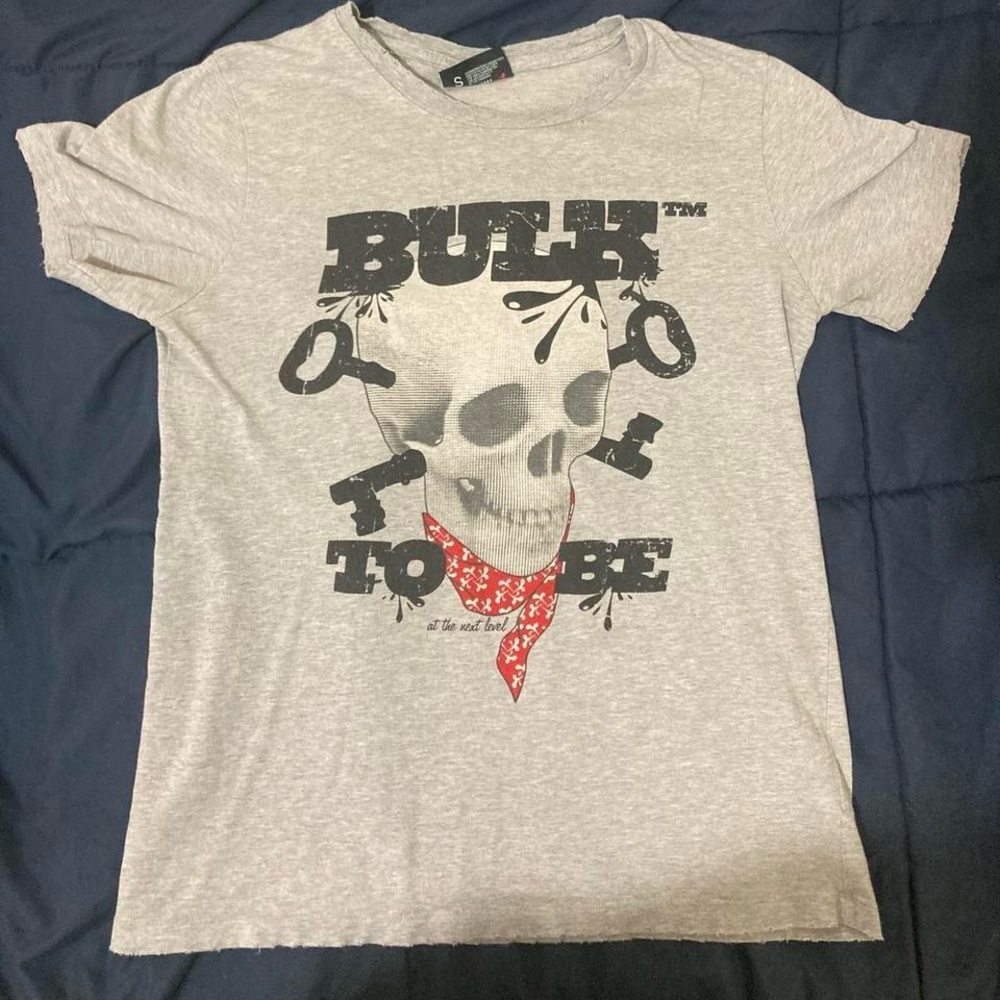 Gray Skull Graphic Men T-Shirt